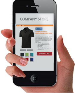 icostore mobile online company store logo merchandise