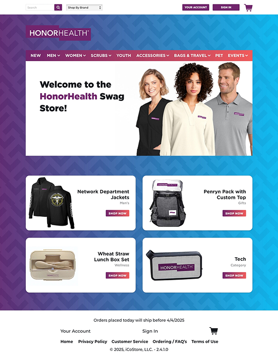 iCoStore, online swag store, merch store